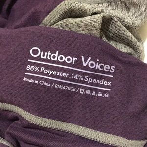 Outdoor Voices Pants - Outdoor Voices 3/4 Leggings Outdoor Voices Pants - Outdoor Voices 3/4 Leggings